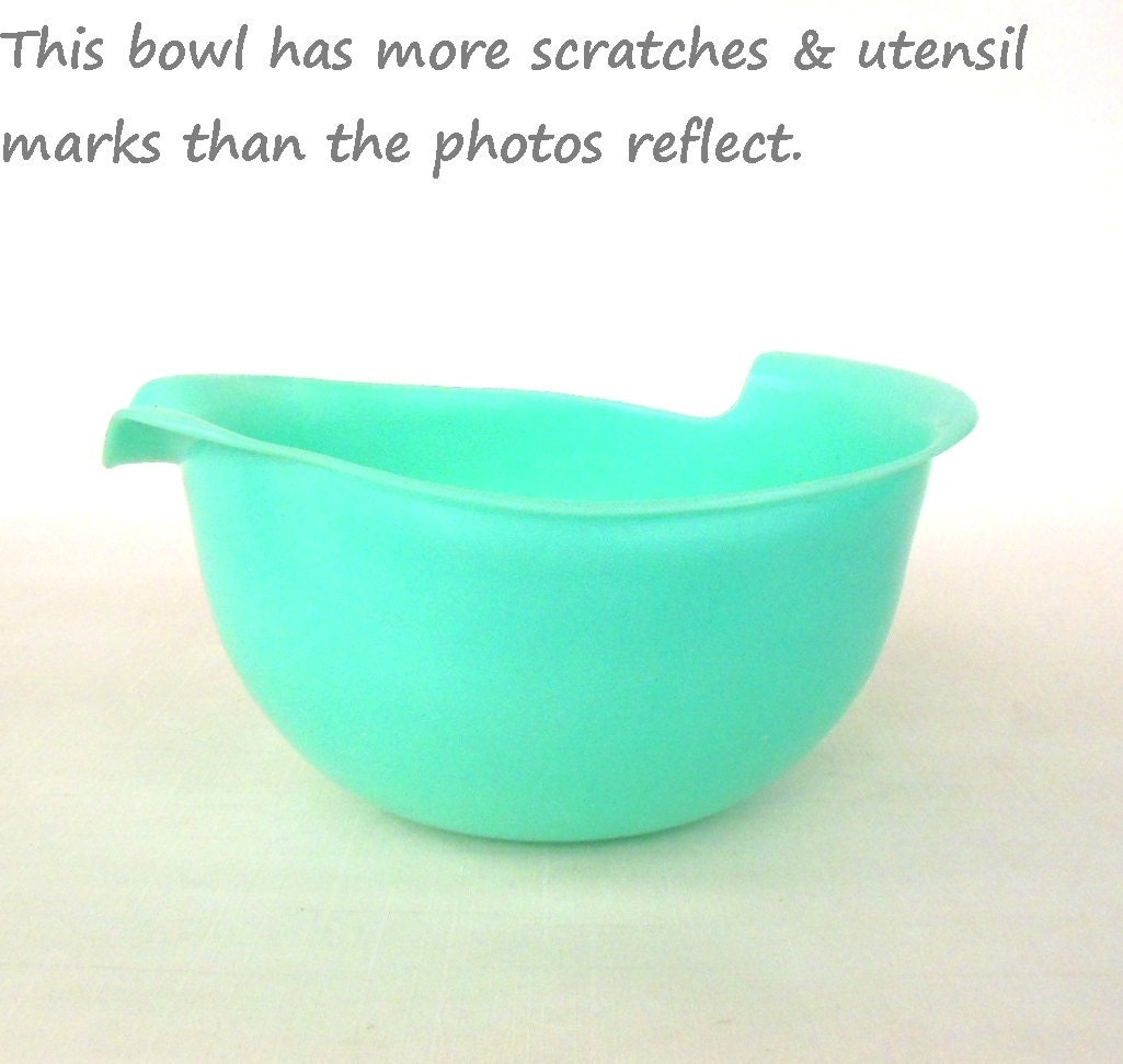 Turquoise Mixing Bowl Plastic Stanley Flex Atomic (as-is)