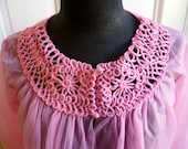 Vintage 60s Pink Ladies Peignoir - S