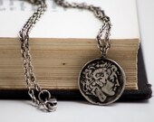 Alexander the Great Pendant- Alexander the Great Men's Silver Pendant- Ancient Greek Inspired Pendant-Replica Coin Necklace-Unisex Gifts