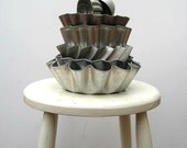 Assortment of 14 Aluminum Molds - Jello - Cake - Instant Collection - Repurpose