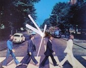 Classic The Beatles Abbey Road 20x20cm Square Clock - Handmade, Unique and Original