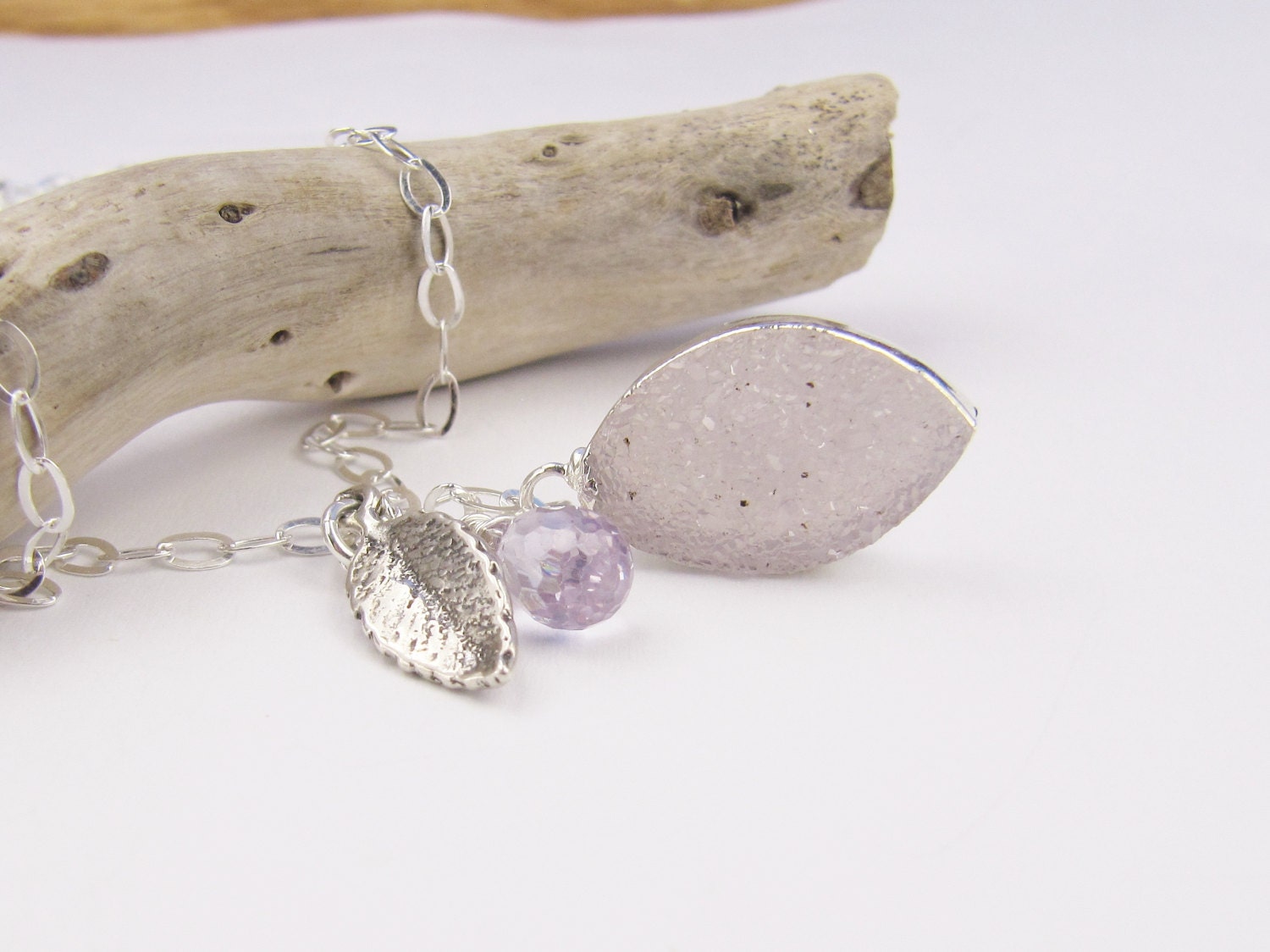 Pink Druzy Drusy Necklace, Silver Pendant, Gemstone Necklace, Sterling Silver Jewelry,Druzy Pendant,Pendant Necklace,Silver Necklace,Agate