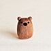 Bernie the Brown Bear - Needle Felted Wooly Animal - Woodland Nature Waldorf Inspired Home Decor Gift Cute Adorable Felt All Natural Wool