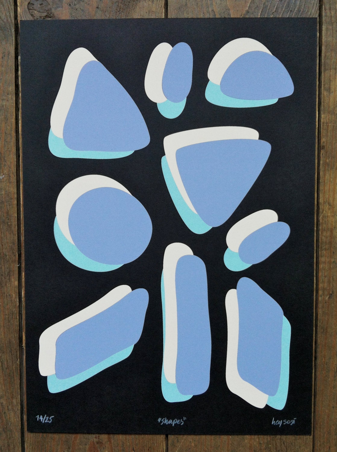 Shapes Screenprint // Art Print