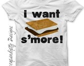 Camping Iron on Transfer - Smore Iron on Shirt PDF / Toddler Boys Tshirt / Kids Camping Shirt / Campfire Clothing / Funny Baby Clothes  IT74