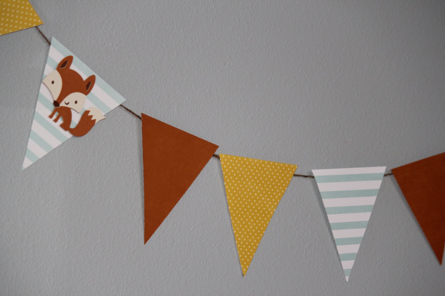 Fox Garland, Baby Shower, Birthday, Room Decor