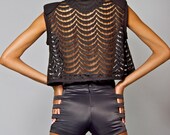 Stretch Black Satin Daisy Shorts
