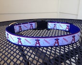 Dog Collar Made from Angels Baseball Ribbon
