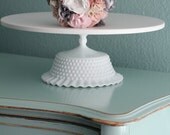 16" Wedding Cake Stand Pedestal / Wedding Centerpiece / Wedding Decor Decoration / White Wedding Pedestal / Vintage Inspired Victorian Style