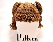 Cabbage Patch Kid Style Crochet Hat - All Ages - PATTERN