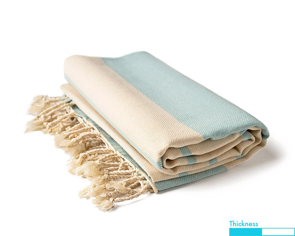 Istanbul Peshtemal, Baby Blue Turkish Towel, Fouta