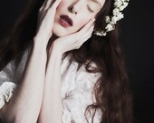 White Rose Flower Crown