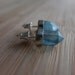 Sterling Silver Aqua Aura Quartz Shard Earrings