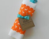 The Original Snap to Hang Flour Sack Kitchen Towel in Orange Deer Print from Summer Collection