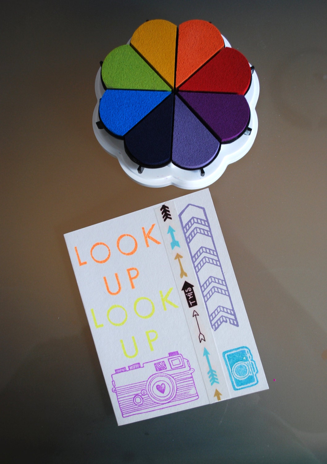 Don't Look Down Blank Card