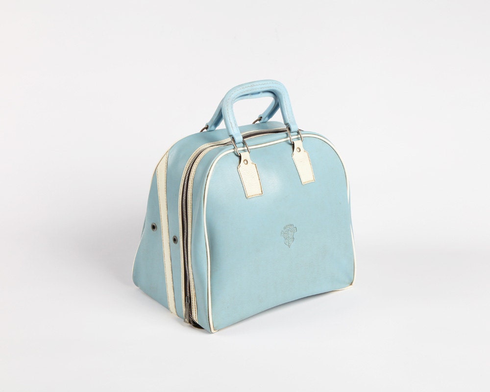 Baby Blue Bowling Bag by Stebco-Retro Vintage Bag