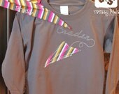 Modern Paper Airplane Personalized Shirt LONG SLEEVE