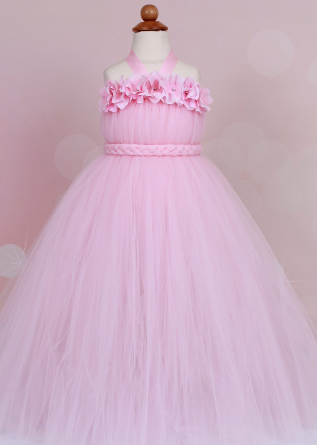 READY TO SHIP 50% Off: Flower Girl Tutu Dress - Light Pink - Bubble Gum Beauty - 3-4 Toddler Girl - Cutie Patootie Designz Il_170x135