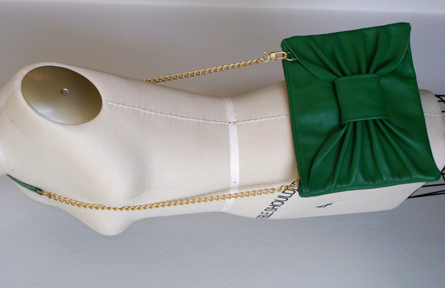 Green Crossbody Bow Purse