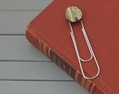 Bamboo, Large Paperclip, Wooden bookmark, Book Accessory, Reading, Unique