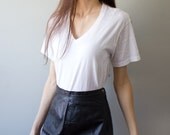 Vintage Leather Skirt Genuine Leather 80s Tight Phoenix Small XS Extra Small W25