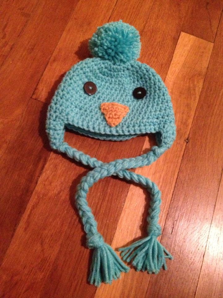 Crochet Baby Bird hat
