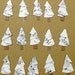 Vintage Paper Mini Christmas Trees - Barely 2 Inches Tall
