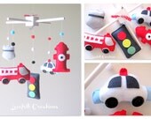 Baby Mobile - Baby Crib Mobile - Fire Truck Mobile