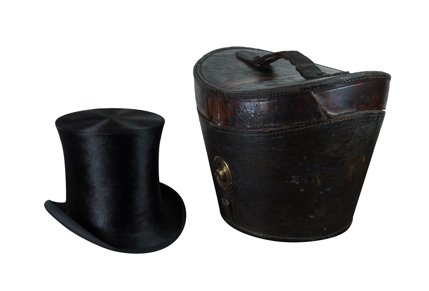 Antique Top Hat Made In London, Lincoln Bennett & Co., Piccadilly 1900, Excellent Antique Condition