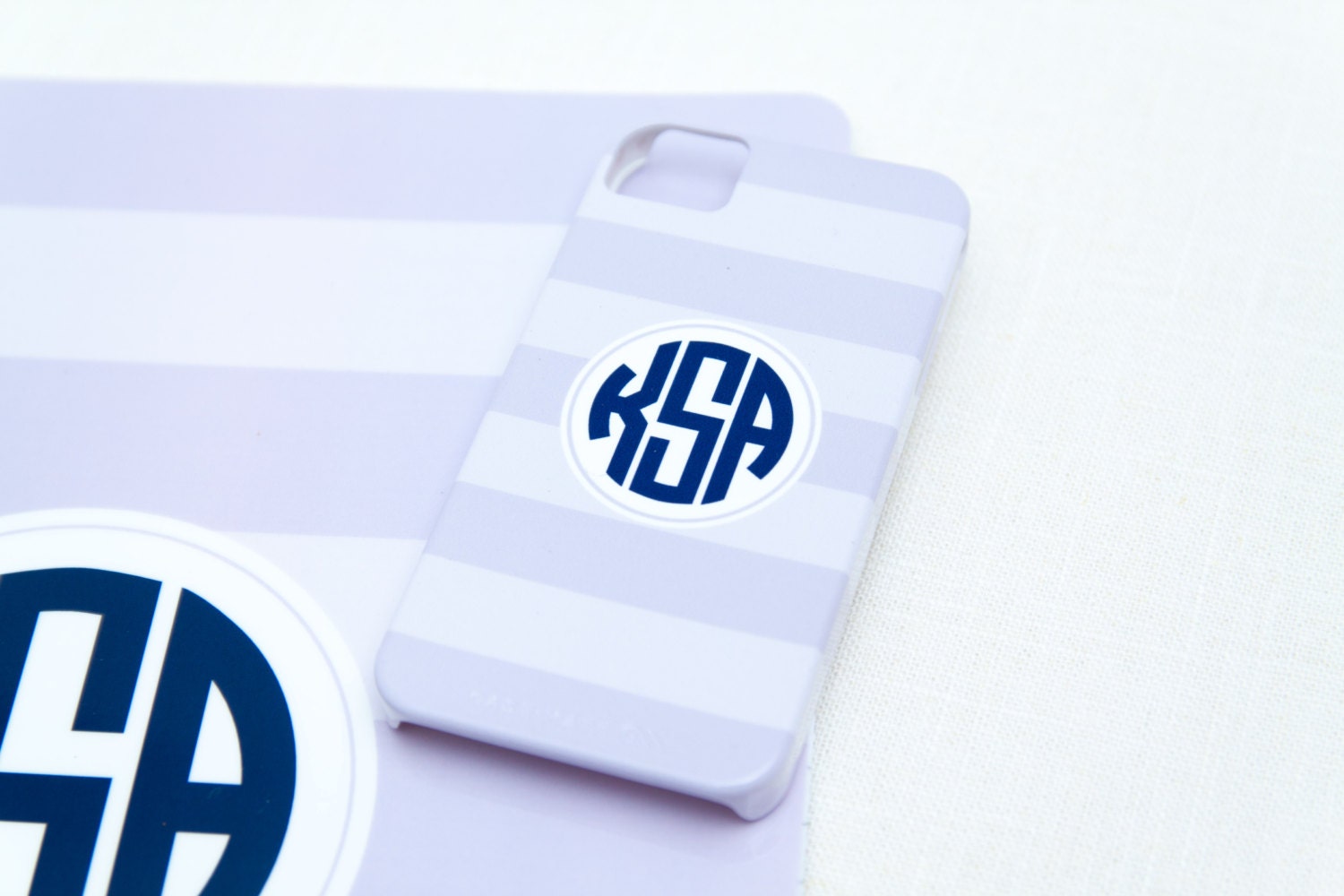 Personalized iPhone 5 or 4 / 4S Case - Wide Stripes Collection Il_170x135