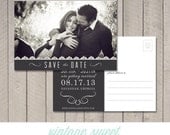 Save the Date Postcard (Printable) by Vintage Sweet