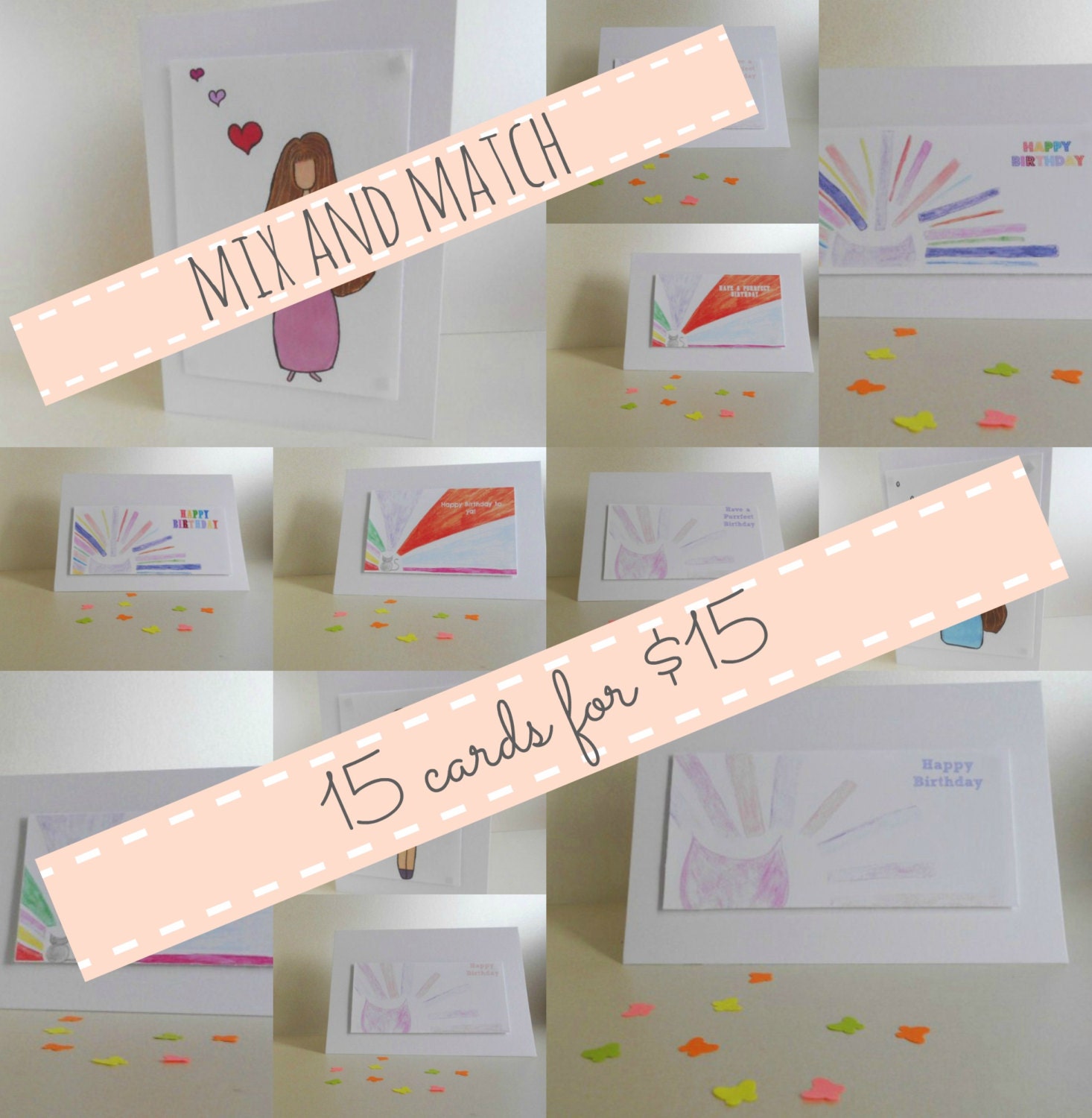 Mix and Match - Pick 15 Cards for 15 Dollars