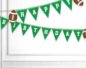 Football Birthday Banner - Football Theme - DIY Printable