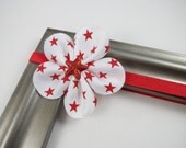 4th of July Headband - Red and White Headband - Flower Headband - Star Headband  - 4th of July - Star - Infant Adult Teen Toddler Headband
