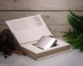 Hollow Book Safe & Whiskey Hip Flask -  Origin of Species (CHARLES DARWIN)