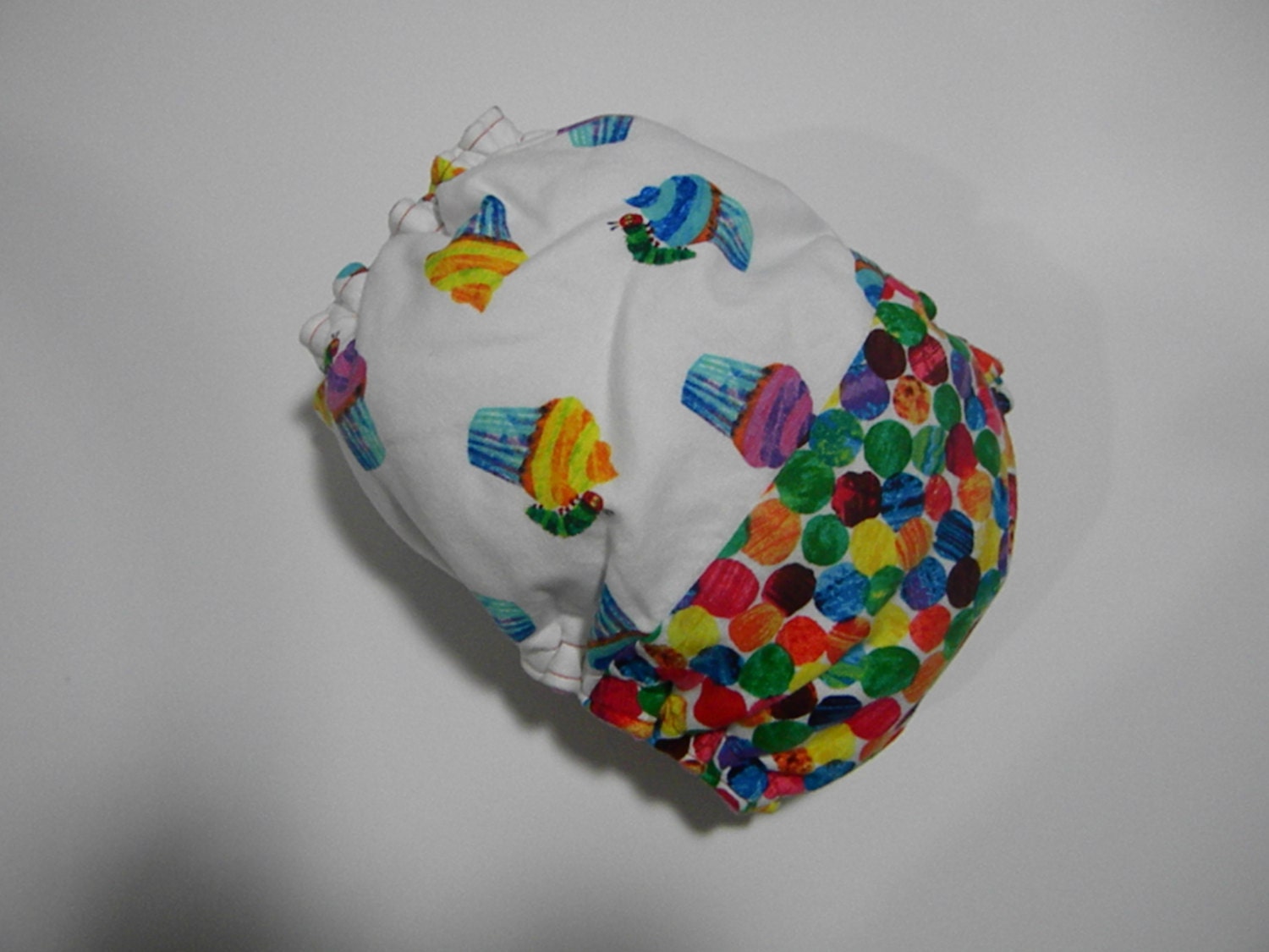 Very Hungry Caterpillar Cupcakes One-Size AI2 Diaper with Insert
