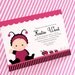 DIY PRINTABLE Invitation Card - Pink Lady Bug Baby Shower Invitation - BS815CB2a1