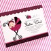 DIY PRINTABLE Invitation Card - Pink Lady Bug Baby Shower Invitation - BS815CB2a3