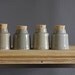 MTO Custom spice and herb corked labeled bottle. any quantity . Modern Kitchen Handmade Pottery