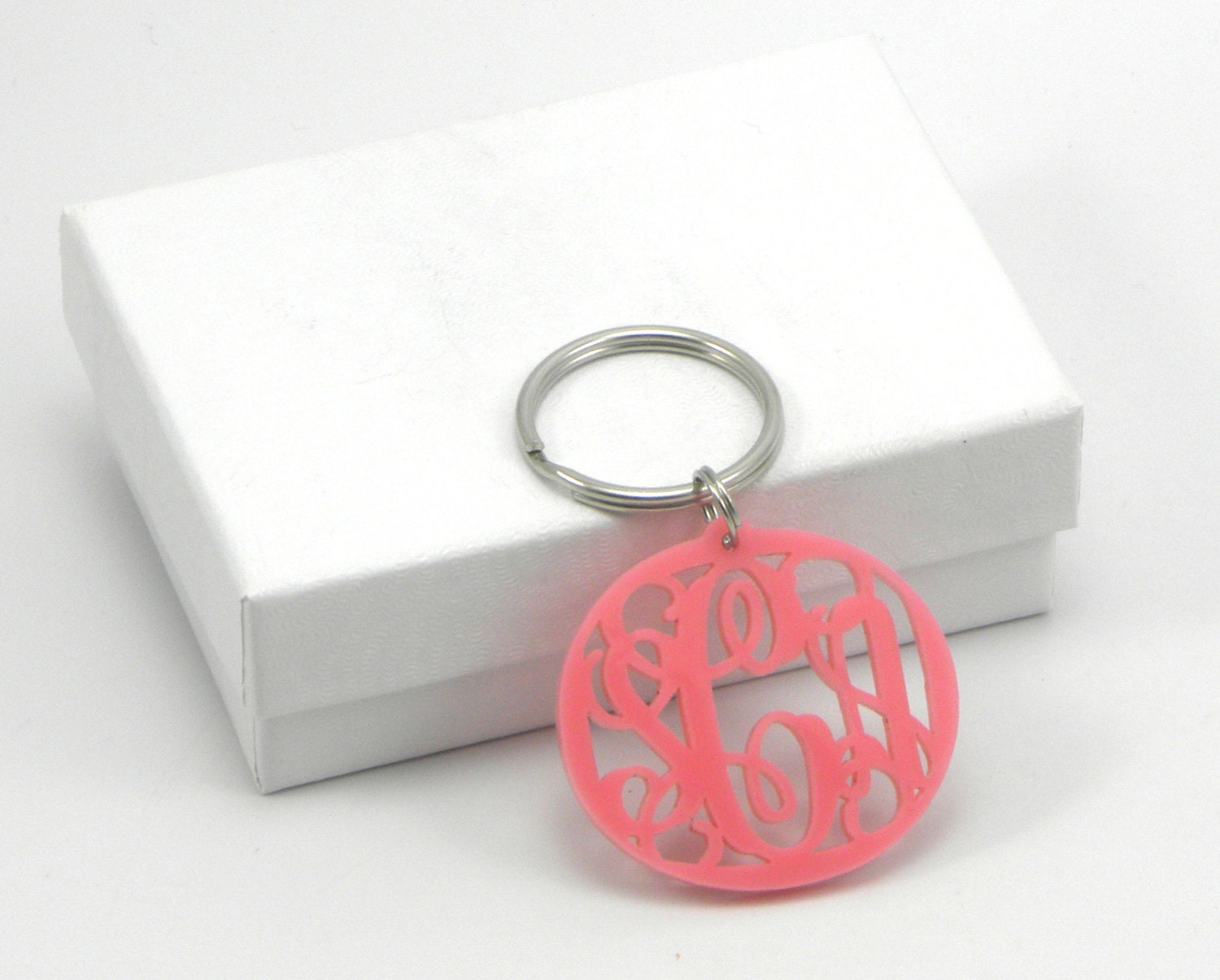 Acrylic Monogram Keychain
