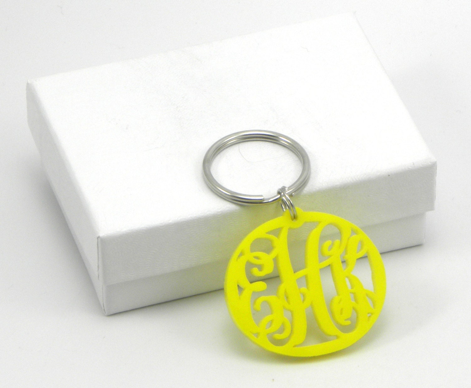 Acrylic Monogram Keychain
