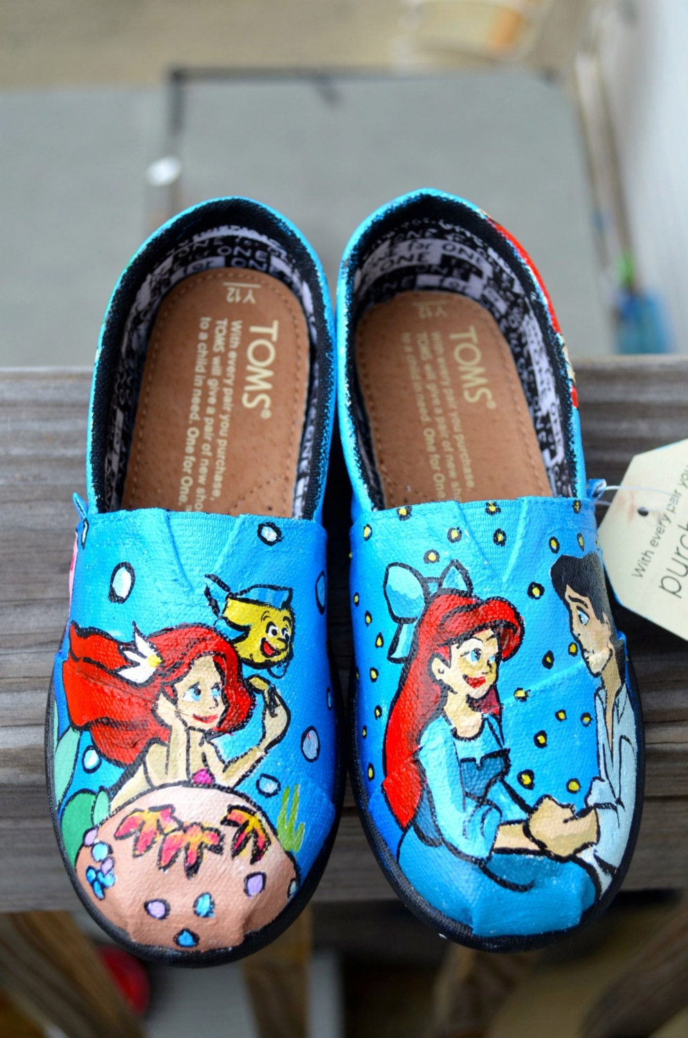 The Little Mermaid- Custom TOMS (TODDLER)