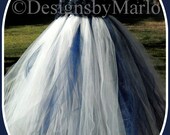 Flower girl dress Navy blue white tutu custom colors 2T 3T 4T Tulle dress Handmade tutu dress Tuxedo dress