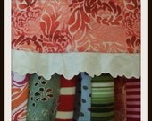 Sweet OOAK Cotton Toddler Top and Skirt Recycled Vintage Linen 2T Upcycled