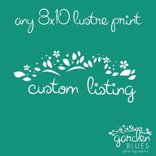 Custom Photography 8x10 Lustre Original Fine Art Print - Choose Your Photo - Pick Any Personal Unique Gift Housewarming