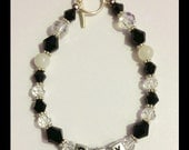 Crystal White Sox MLB Bracelet