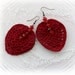 Crochet Earrings - Leaf Earrings - Crochet Jewellery