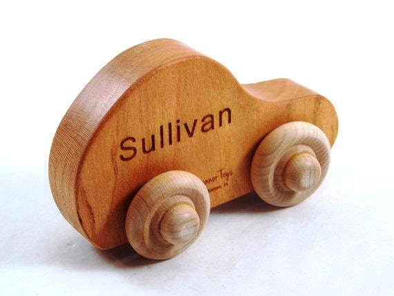 Personalized Wooden Toy Car - Organic and Eco Friendly
