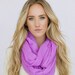 Lavender Infinity Scarf Gaize Solid Purple Circle Scarf Women's Fashion Accessories Summer Colors (SCF-130B)