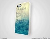 Heaven is an Ocean iPhone 5 4 4S Case iPhone 4 Case Refuse to Sink Blue Ocean Beach Silicone Summer Sand Nautical